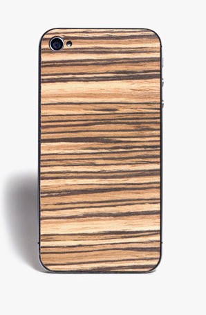 bespoke iPhone with sled flyer zebrawood