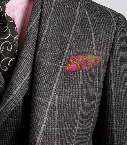 Wool Flannel Plaid Phillip Suit With Deco