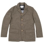 Nanamica Gore-Tex Field Jacket in Beige Herringbone