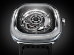 Seven Friday P01- Animation ring: eloxed aluminum pantone 428C, vertical brushed finishing