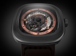 P02 in Stainless Steel case with medium grey PVD treatment. Here the 