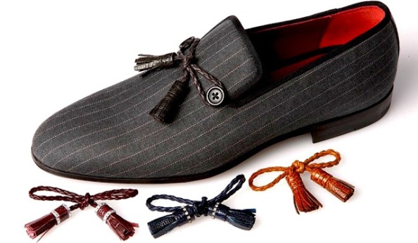 The loafers not only feature interchangeable tassels but if you pay close attention to details, those tassels also feature leather weave- pushing the shoes an inch closer towards a classic look.