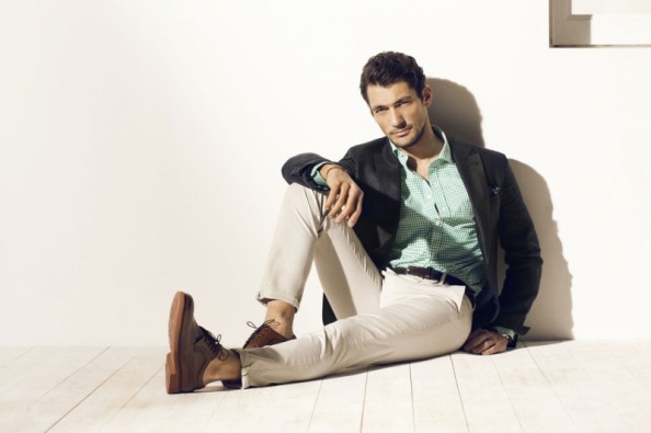 Confident in his masculinity, David gets playful by throwing pastels into the mix.