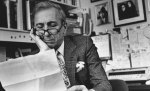 Gay Talese in Prince of Wale check double breasted blazer with Paisley necktie. Credit: Time & Life Pictures/Getty Images