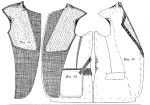 An illustration: Floating canvas in a suit jacket.