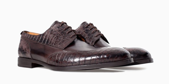 alternative black tie - texture on texture crocskin shoes