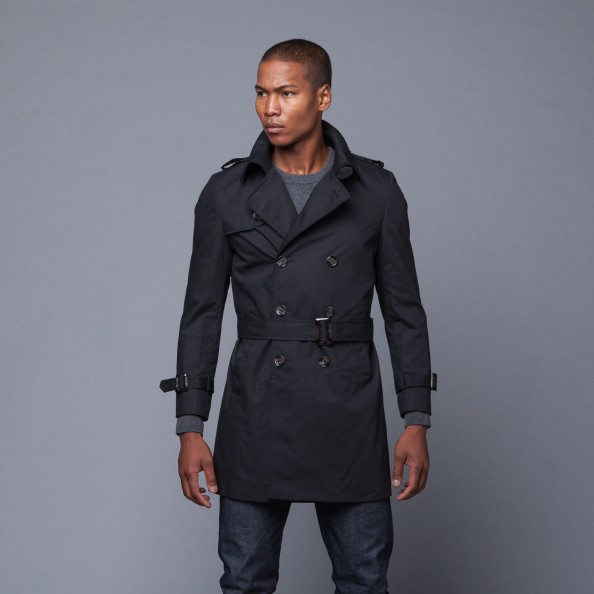 how to dress stylishly men - georges rech double breasted raincoat