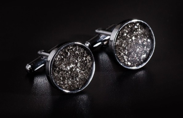 How You Can Add Panache to Your Everyday Carry - Round Meteorite Cufflinks