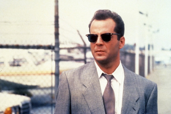 Bruce Willis wore a pair of Shuron Ronsirs Browline sunglasses in popular series Moonlighting the mid 80s