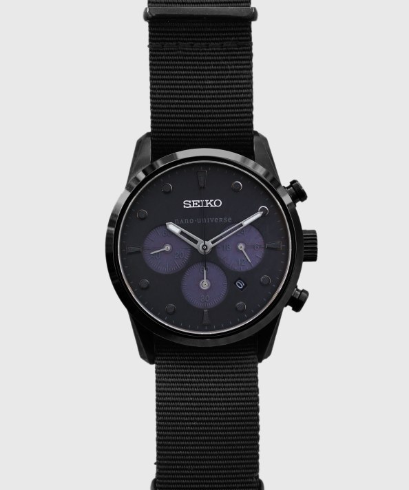 Seiko x Nano Bespoke Black StealthChrono 9